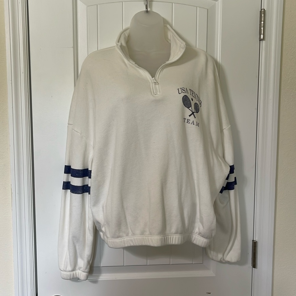 Grayson Threads USA Tennis Team Zip Up Pullover. Size XL.